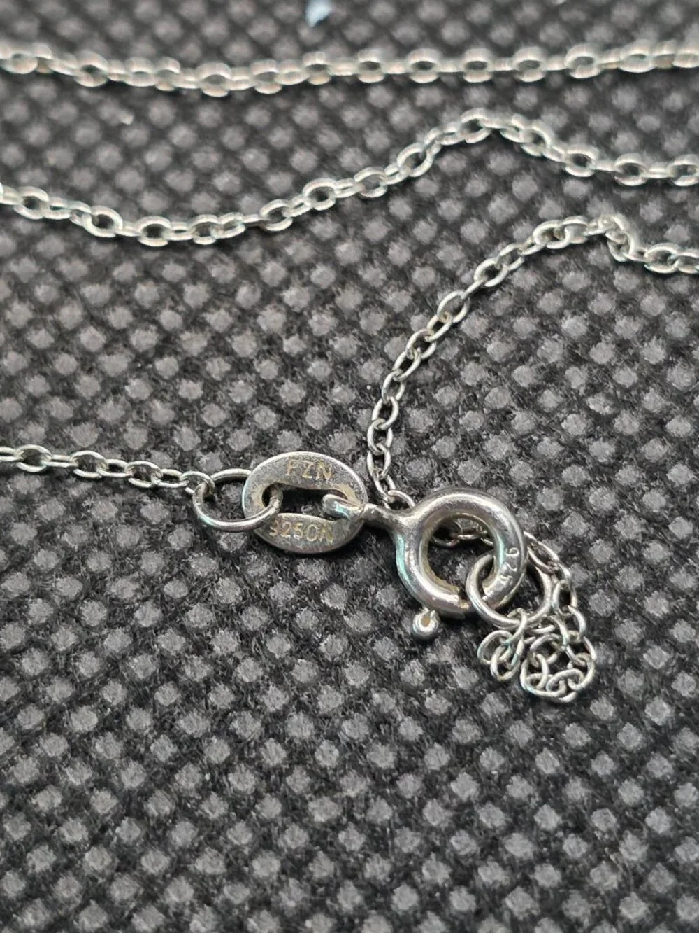 925 Sterling Silver FZN Marcasite Heart Pendant Necklace 18.5
